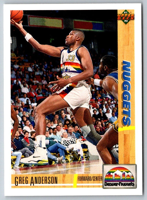 1991 Upper Deck Greg Anderson #314