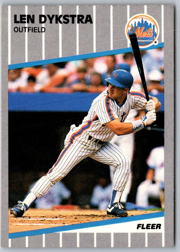 1989 Fleer Len Dykstra #33