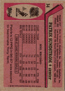 1987 Topps Patrik Sundstrom