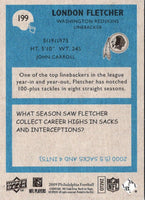 2009 Upper Deck London Fletcher #199