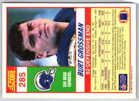 1990 Score Burt Grossman #285