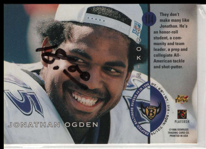 1996 Leaf Jonathan Ogden