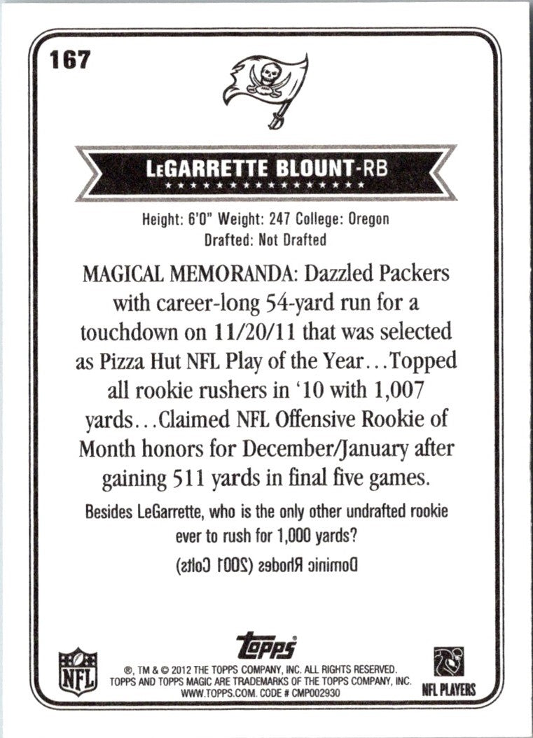 2012 Topps Magic LeGarrette Blount
