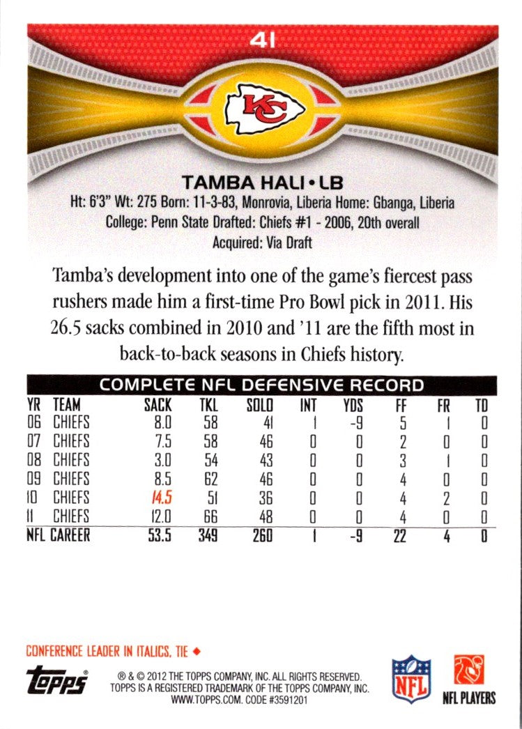 2012 Topps Tamba Hali