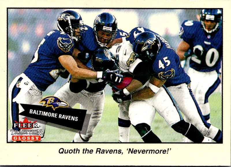 2001 Fleer Tradition Glossy Baltimore Ravens