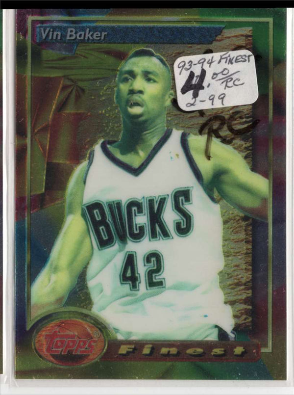 1993 Finest Vin Baker #139 Rookie