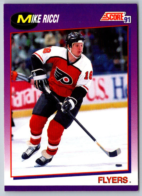 1991 Score American Mike Ricci #28
