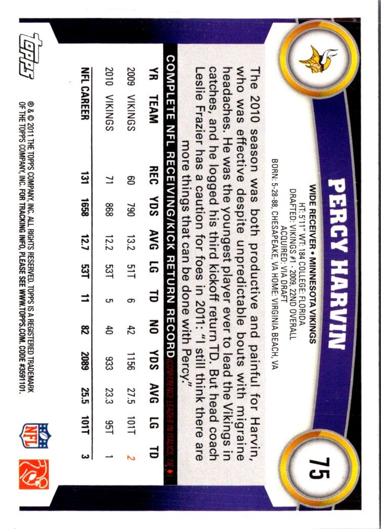 2011 Topps Percy Harvin