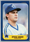 1986 Fleer Spike Owen