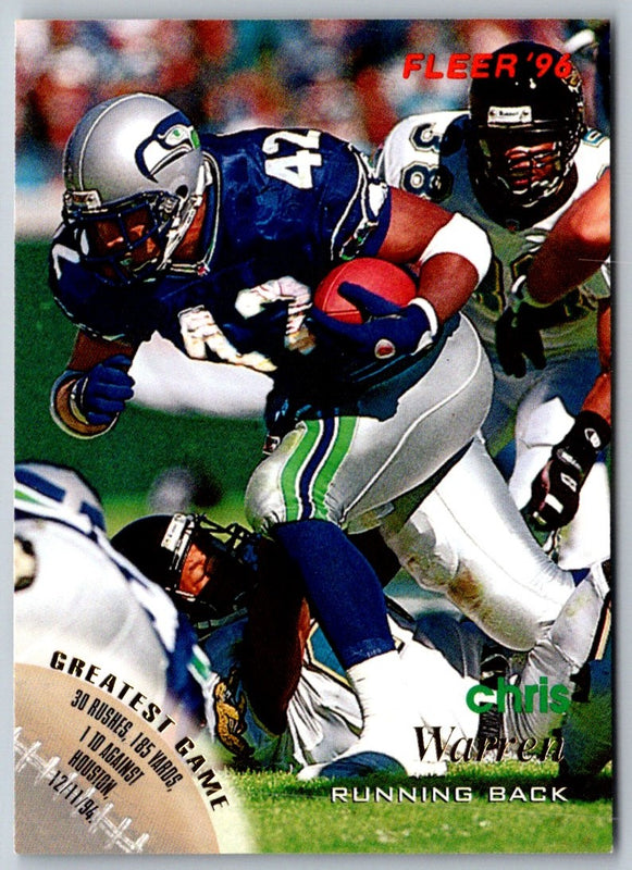 1996 Fleer Chris Warren #132