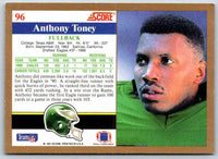 1991 Score Anthony Toney #96