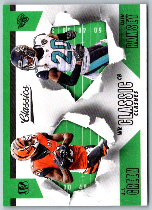 2018 Panini Classics Classic Clashes A.J. Green/Jalen Ramsey #3