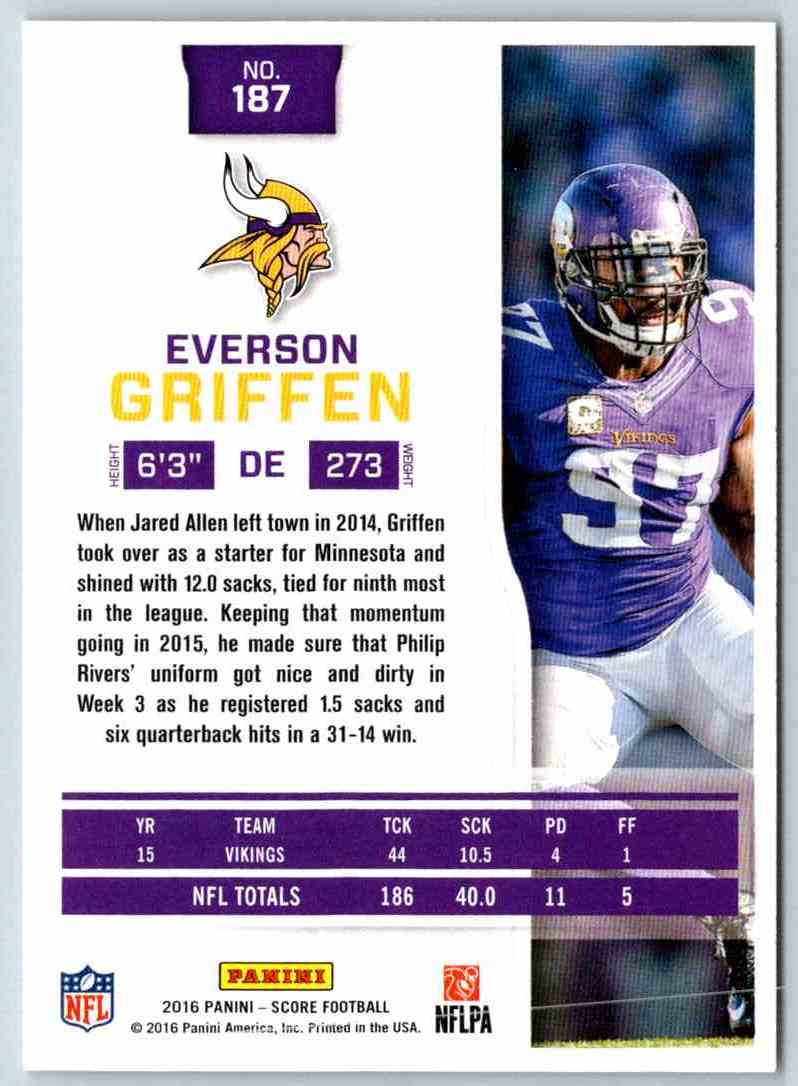 2016 Score Everson Griffen