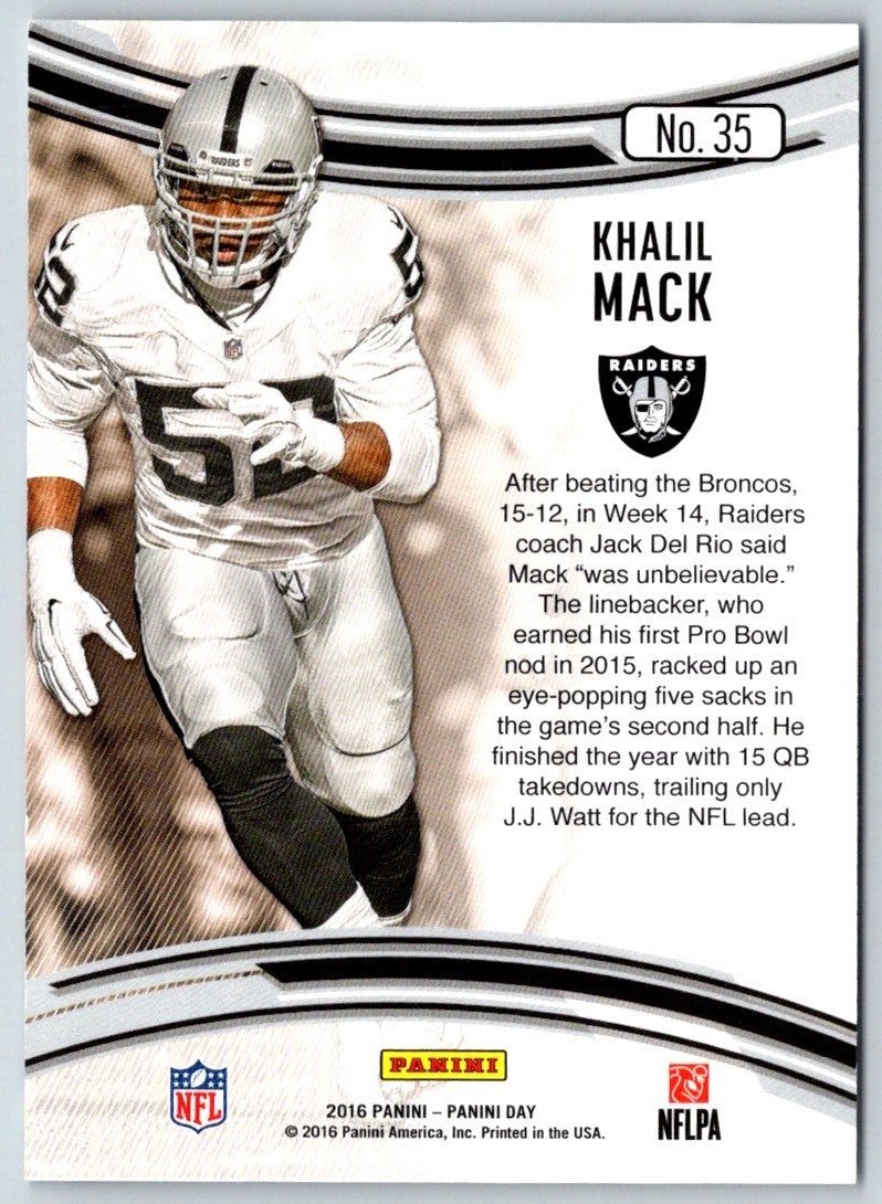 2016 Panini Day Khalil Mack