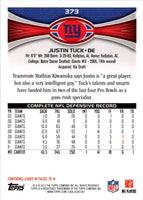 2012 Topps Justin Tuck #373