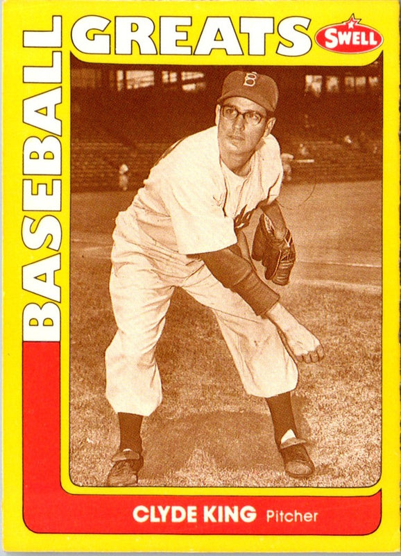 1991 Swell Baseball Greats Clyde King #51