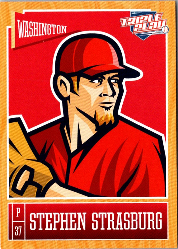 2013 Panini Triple Play Stephen Strasburg #87