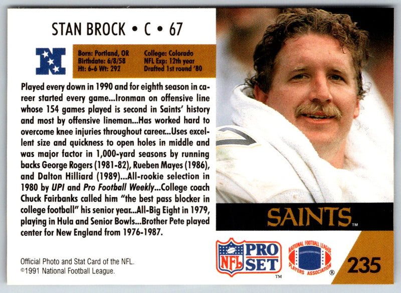 1991 Pro Set Stan Brock