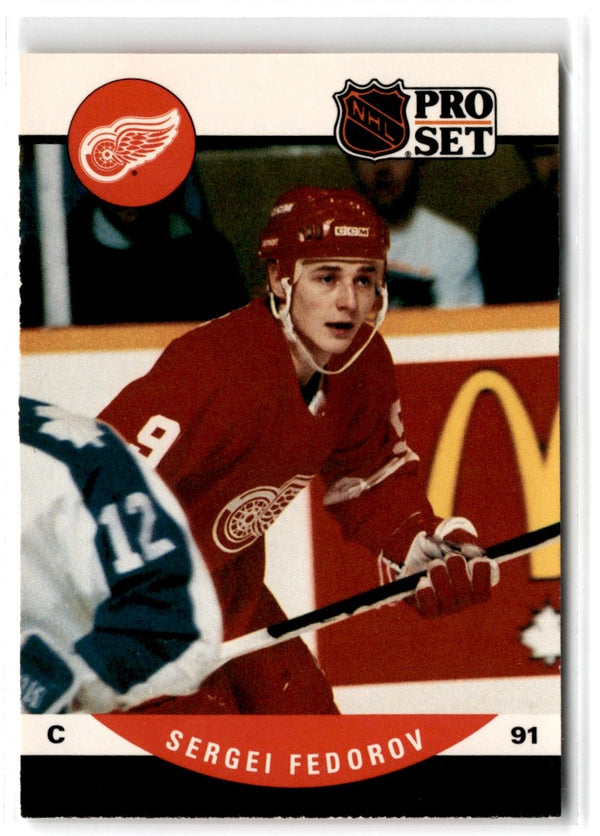 1990 Pro Set Sergei Fedorov #604B Rookie