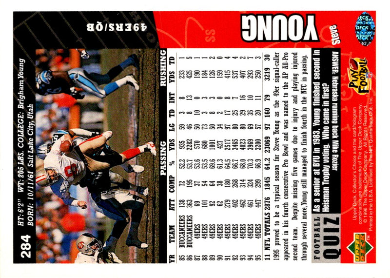 1996 Collector's Choice Steve Young