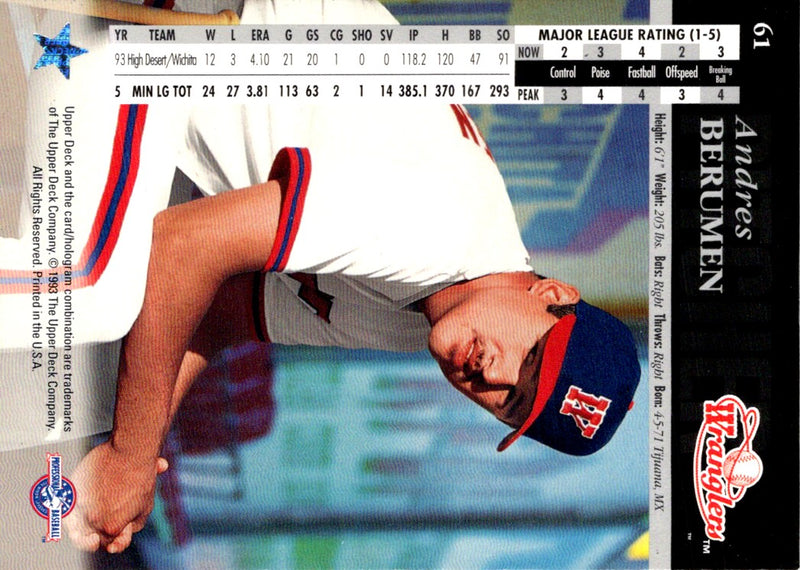 1994 Upper Deck Minors Andres Berumen