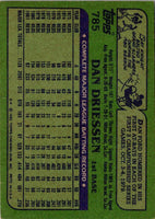 1982 Topps Dan Driessen #785