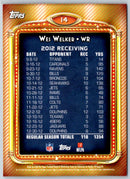 2013 Topps 1000 Yard Club Wes Welker