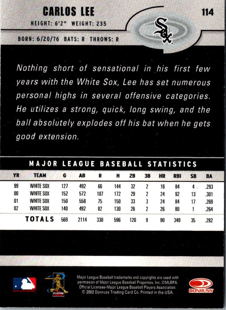 2003 Donruss Carlos Lee