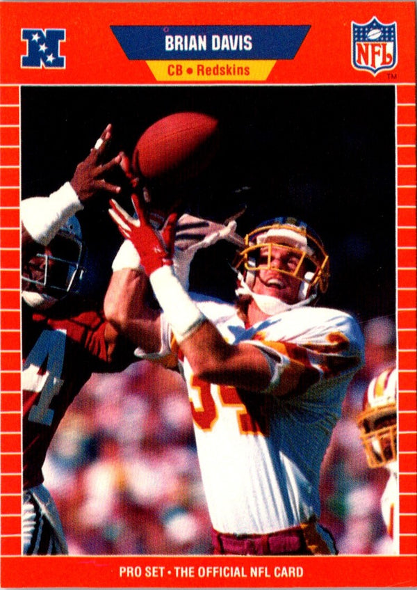 1989 Pro Set Brian Davis #484 Rookie