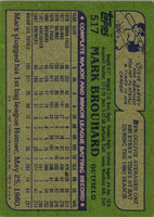 1982 Topps Mark Brouhard #517 Rookie