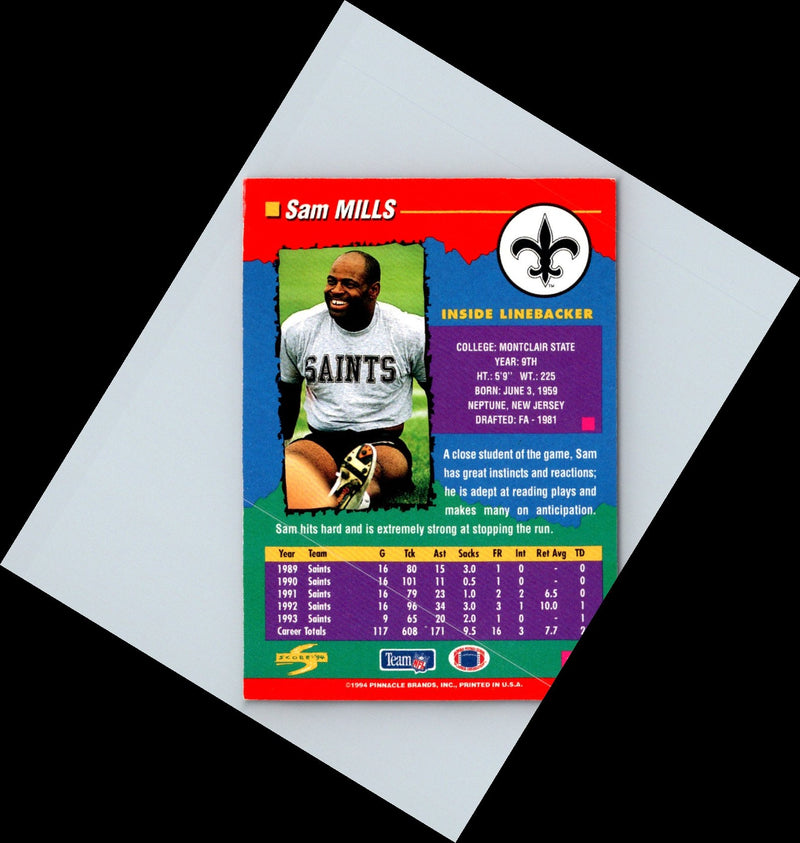 1993 Select Sam Mills
