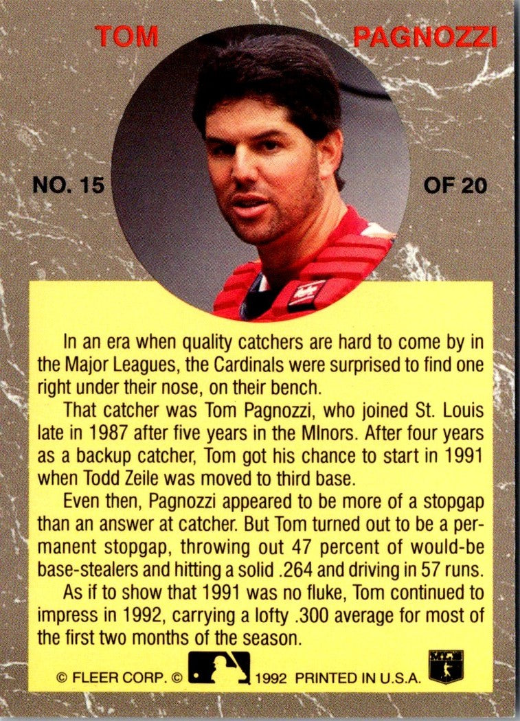 1992 Ultra All-Stars Tom Pagnozzi