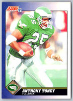 1991 Score Anthony Toney #96