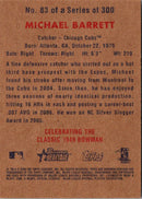 2006 Bowman Heritage Michael Barrett