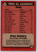 1986 Topps Ron Guidry