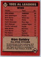 1986 Topps Ron Guidry #721