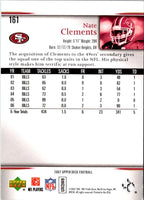 2007 Upper Deck Nate Clements #161