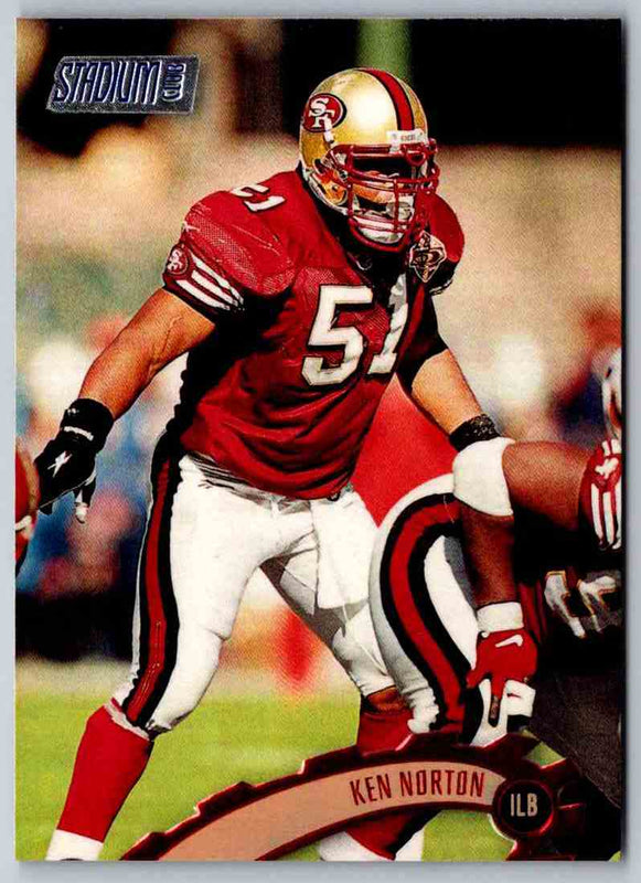 1997 Topps Stadium Club Football Ken Norton #255