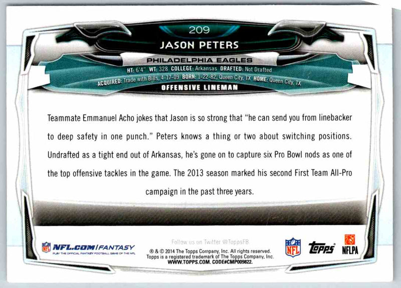 2014 Topps Jason Peters