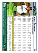 2005 Topps Alex Gonzalez
