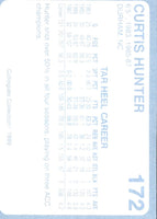 1989 Collegiate Collection North Carolina's Finest Curtis Hunter #172