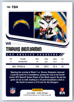 2018 Score Scorecard Travis Benjamin #184
