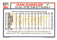 1992 Topps Dan Gakeler #621