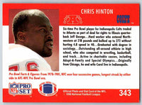1990 Pro Set Chris Hinton #343