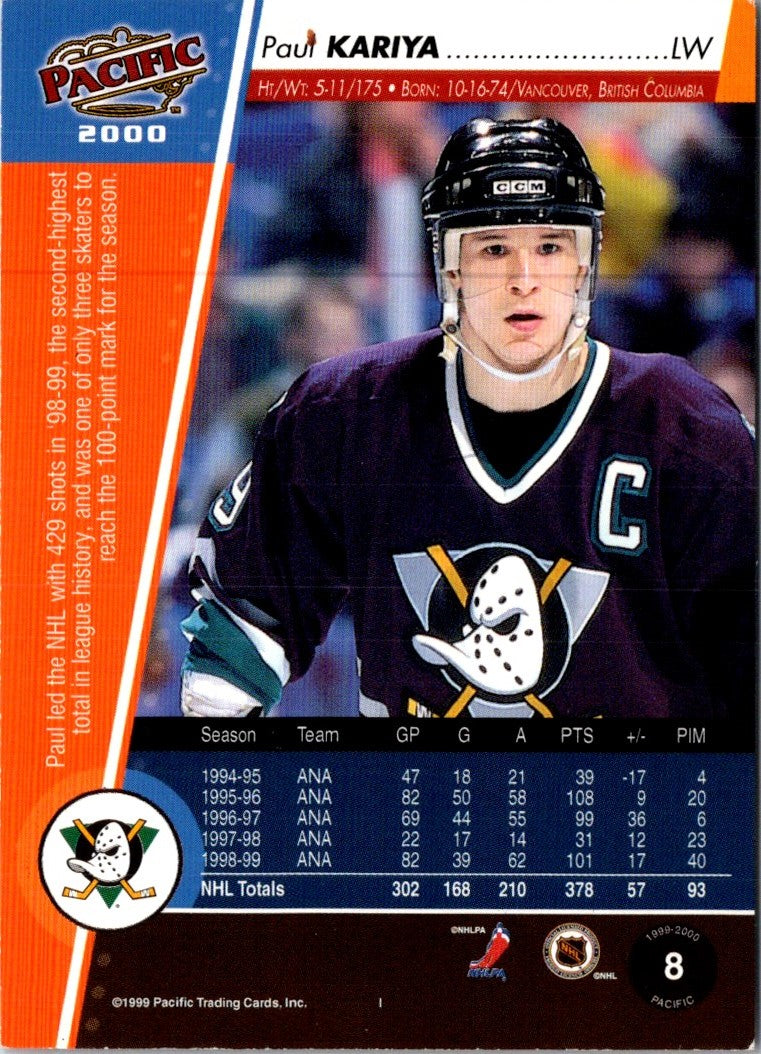 1999 Pacific Paul Kariya