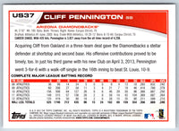 2013 Topps Update Cliff Pennington #US37