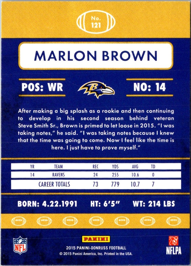 2015 Donruss Marlon Brown