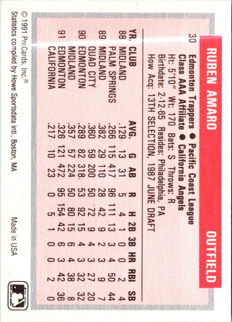 1991 ProCards Ruben Amaro Jr.