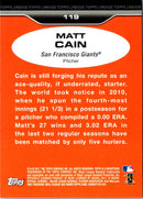 2011 Topps Lineage Matt Cain