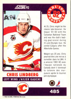 1992 Score Chris Lindberg #485